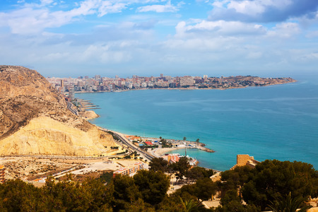 Mediterranean coast in Alicante. Spainの写真素材
