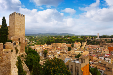 Tortosa  from Suda castle.  Spainのeditorial素材