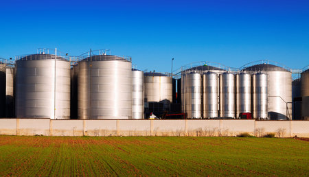 storage  buildings at day timeのeditorial素材