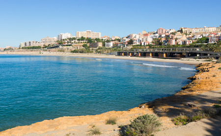 Coast of Tarragona in spring day.  Spainの写真素材