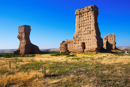 Ruined  castle of Palenzuela, Spainの写真素材