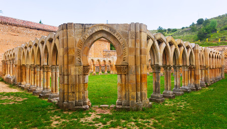 Gothic  cloister of San Juan de Duero Monasteryの写真素材