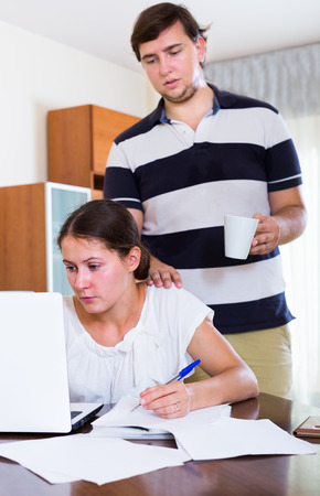 spouse cannot receive attention from partner freelancerの写真素材