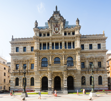 BILBAO, SPAIN - JULY 4, 2015:  Biscayan government in sunny day. Bilbaoのeditorial素材