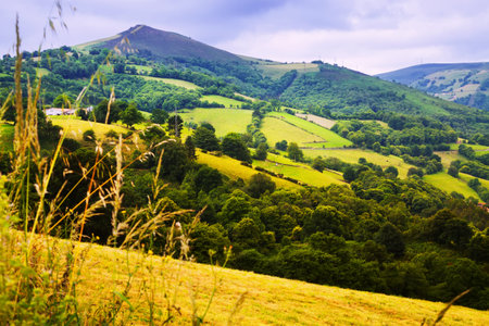view of mountains from high point.  Asturia, Spain