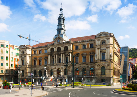BILBAO, SPAIN - JULY 4, 2015: Bilbao City Hall. Bilbao, Spainのeditorial素材