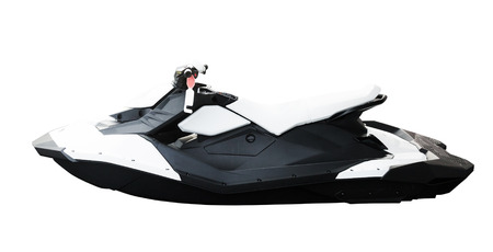 Personal water craft (PWC) isolated on white close upの写真素材