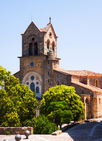 San Vicente Martir y San Sebastian church in Frias.  Spainの写真素材
