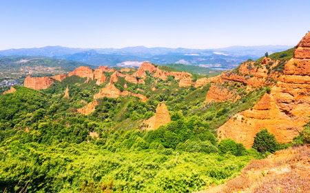 Las Medulas - historical site with abandoned gold mine near Ponferrada. Province of Leon,  Spainの写真素材