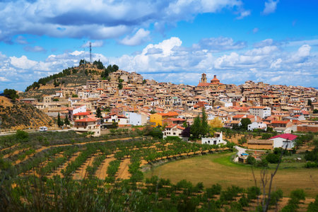 General view of Calaceite. Province of Teruel,  Spain
