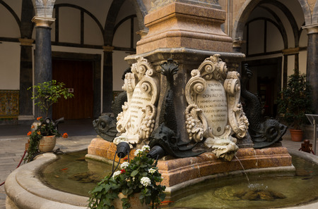 SPAIN, BARCELONA, PALACE OF CAPITANIA GENERAL - APRIL 23, 2017:In the center of Barcelona located national historical object - Palace of Capitania Generalのeditorial素材