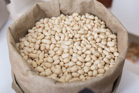 Illustration of bag with peanut in the shop.の写真素材
