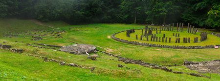 Image of Sacred Area which is religion heritage of Romanian.の写真素材