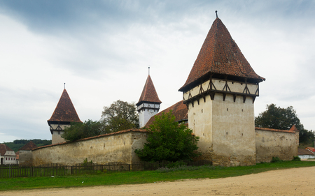 Image of Church Fortification in Cincsor in Romania.のeditorial素材