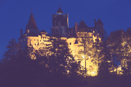Bran castle known as Dracula's castle, Brasov, Romaniaのeditorial素材