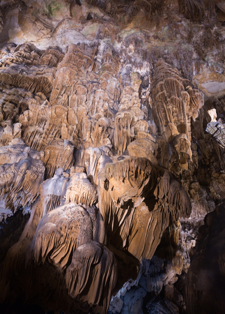 Image of dark cave of Demons in Southern France outdoors.の写真素材