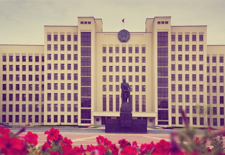MINSK, BELARUS - SEPTEMBER 03, 2016: Government House. Minsk. Belarusのeditorial素材
