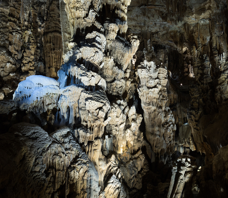 Panoramic view of chamber in Grotte des Demoiselles, Ganges, Franceの写真素材