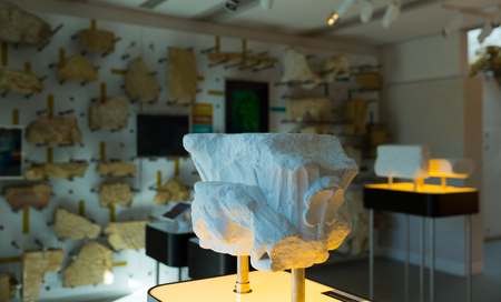 SOMOGYVAR, HUNGARY - NOVEMBER 01, 2017: Interactive exposition of National Memorial of Saint Laszloのeditorial素材