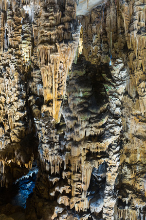 Panoramic view of chamber in Grotte des Demoiselles, Ganges, Franceの写真素材