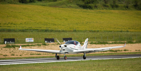 BARCELONA, SPAIN - MAY 20, 2018:Aerodrome Igualada-Odena is known for the Aerodynamics Competition...