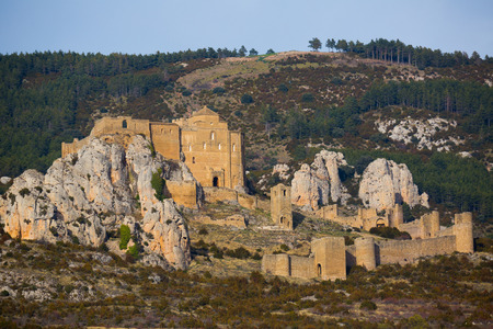 Romanesque Castle de Loarre. Loarre. Huesca. Spainの写真素材