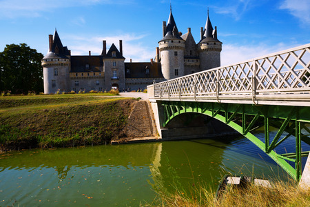 Impressive Renaissance architecture of Chateau de Sully-sur-Loire, Franceのeditorial素材