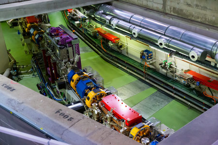 CERDANYOLA DEL VALLES, SPAIN - JUNE 29, 2019: Facilities LINear accelerator tunnel in research...