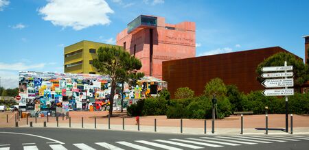 PERPIGNAN, FRANCE - MAY 11, 2017:
Photography of Theatre Archipel Perpignan with modern architecture in France.のeditorial素材
