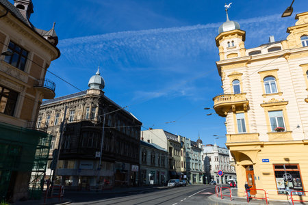 OSTRAVA, CZECH REPUBLIC - OCTOBER 17, 2019: Day view of picturesque Czech Ostrava, Moravian-Silesian...