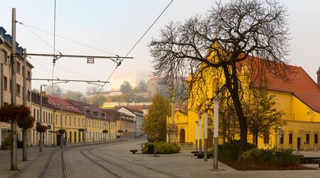 Image of view on central streets in Bratislava.の写真素材