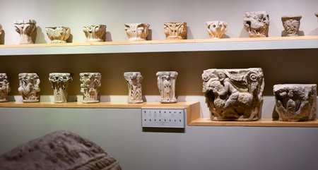 Barcelona, Spain - February 23, 2020: Exposition in Barcelona museum of Frederic Mares