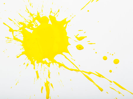 Deep yellow paint spot