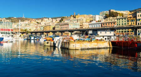 Old Port of Genoaの写真素材
