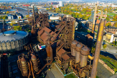 Abandoned Vitkovice steel mill in Ostravaの写真素材