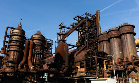 Old abandoned metallurgical plant in Vitkovice.