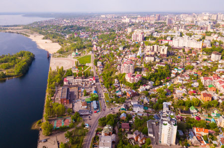Aerial view of Voronezhの写真素材