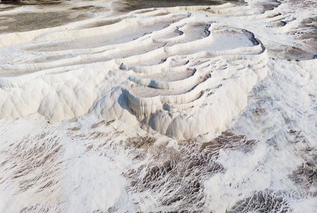 White terraced baths of Pamukkale thermal springs, Turkey