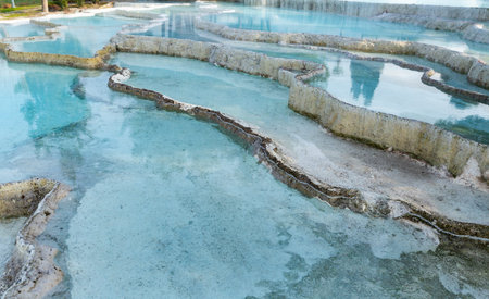 Travertine terraces at Pamukkale