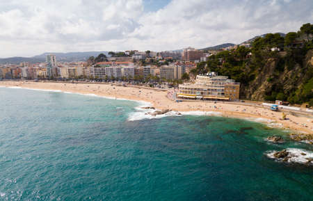 Aerial view of Lloret de Mar, Spainの写真素材