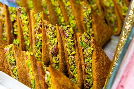 Popular Turkish Baklava dessert.