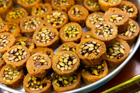 Popular Turkish Baklava dessert.の写真素材