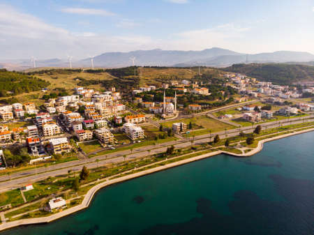 Top view of city of Aliaga. Turkeyの写真素材