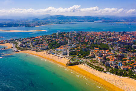 Aerial view of Santander, Spainの写真素材