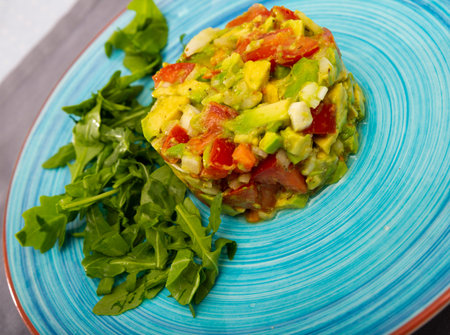 Guacamole salad with avocado