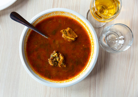 Georgian traditional soup kharcho
