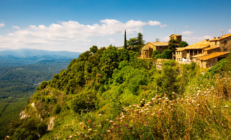 Rural view of Tavertet municipality, Catalonia, Spain