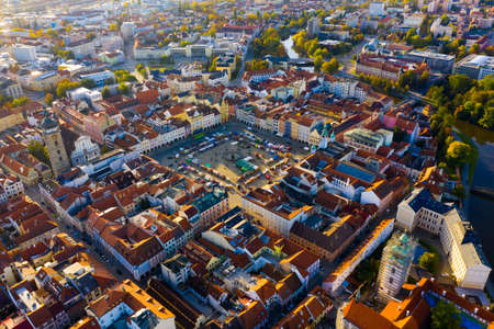 Cityscape of Ceske Budejoviceの写真素材