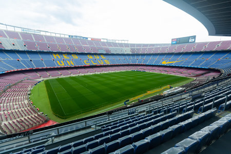 Camp Nou stadium of FC Barcelona, Cataloniaのeditorial素材