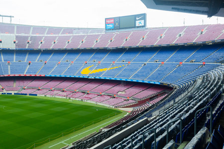 Camp Nou stadium of FC Barcelona, Cataloniaのeditorial素材
